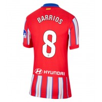 Fotballdrakt Dame Atletico Madrid Pablo Barrios #8 Hjemmedrakt 2024-25 Kortermet